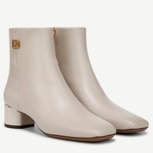 Franco Sarto Noah Bootie In White Leather